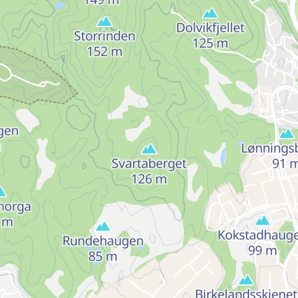 Map of Svartaberget