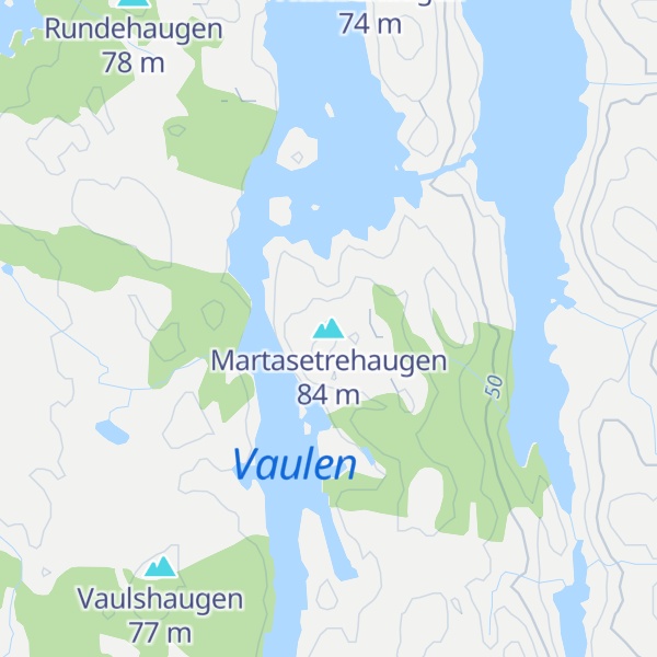 Map of Martasetrehaugen