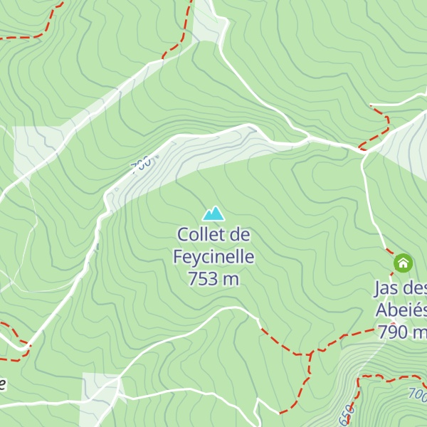 Map of Collet de Feycinelle
