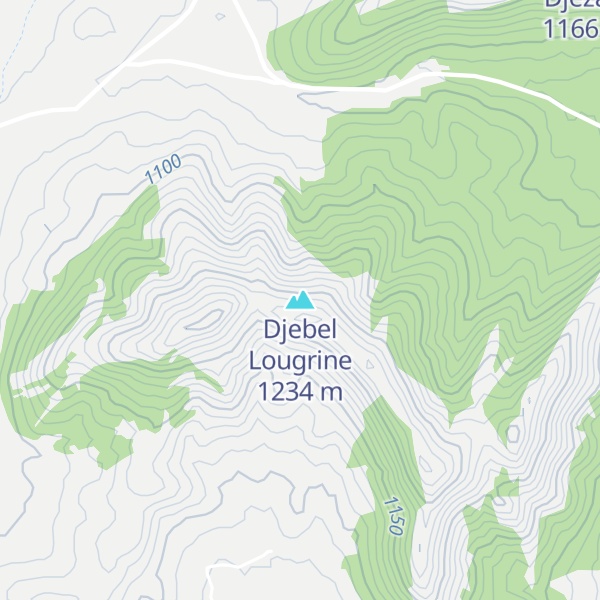 Map of Djebel Lougrine