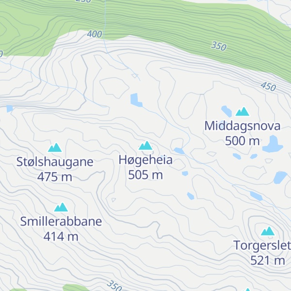 Map of Høgeheia