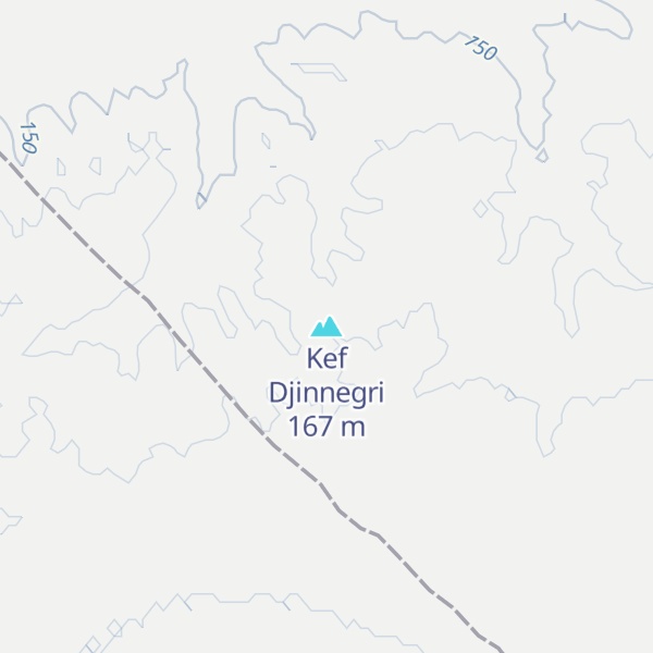 Map of Kef Djinnegri