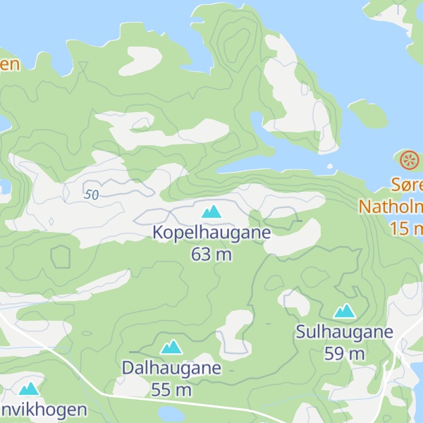 Map of Kopelhaugane