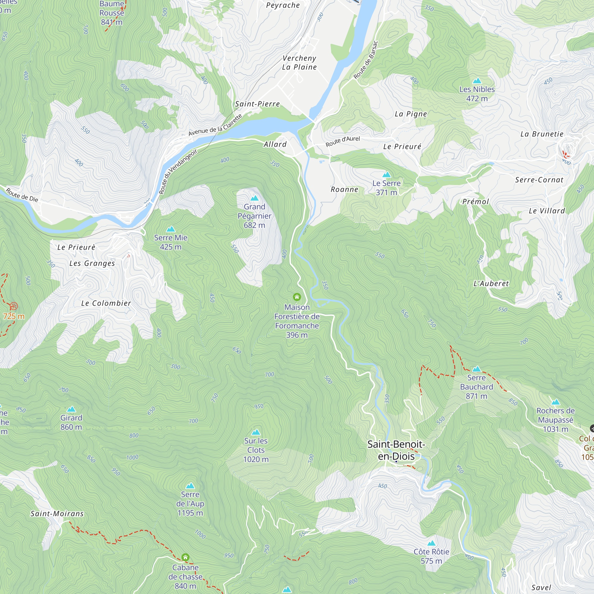 Maison Forestière de Foromanche map