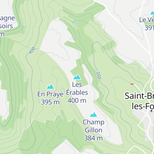 Map of Les Érables