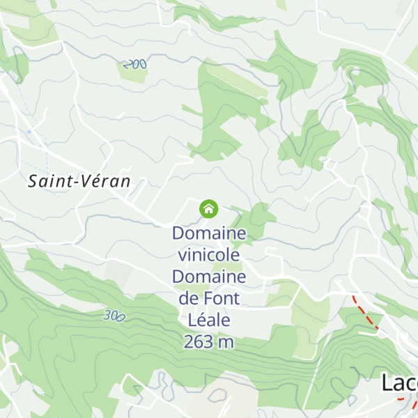 Map of Domaine vinicole Domaine de Font Léale