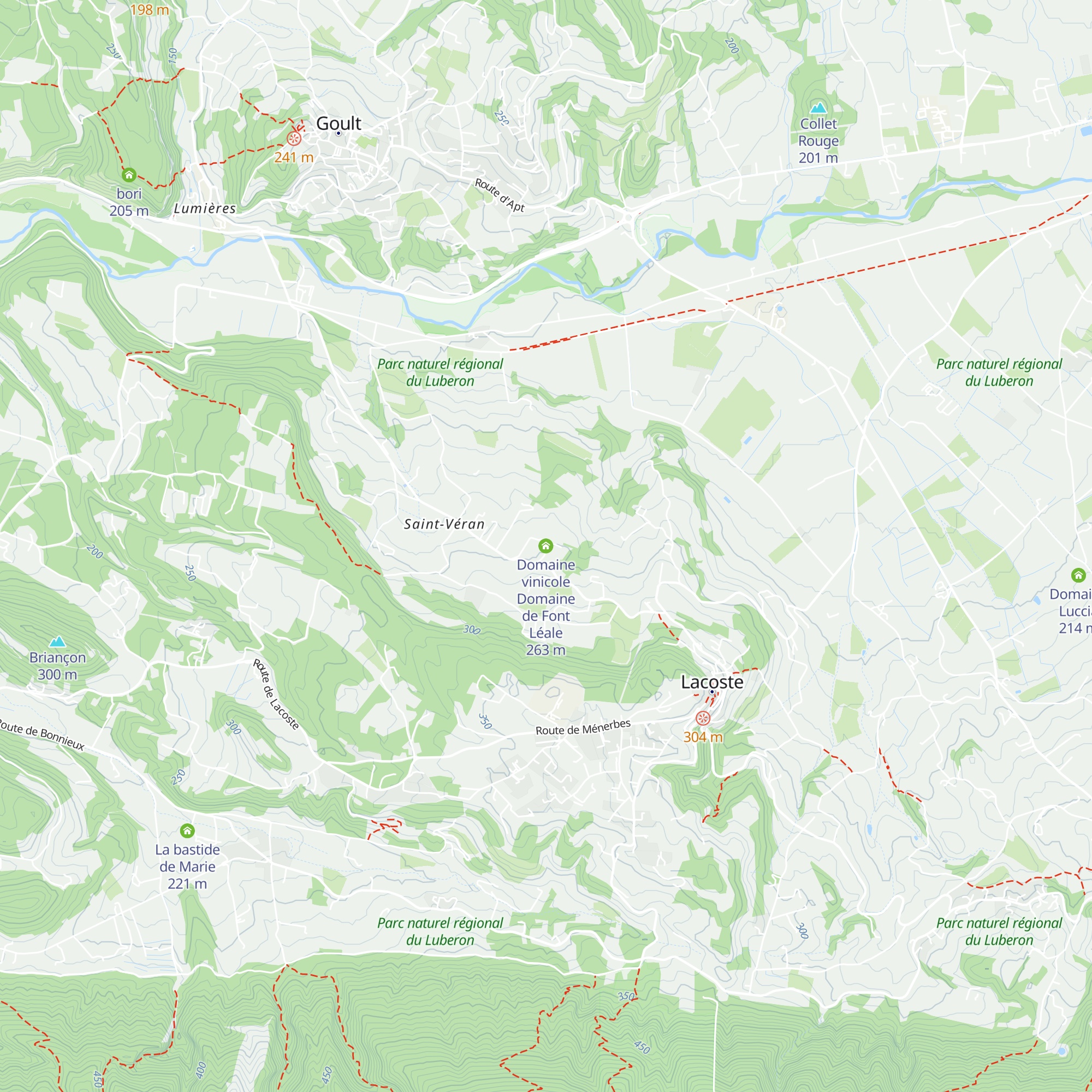 Domaine vinicole Domaine de Font Léale map