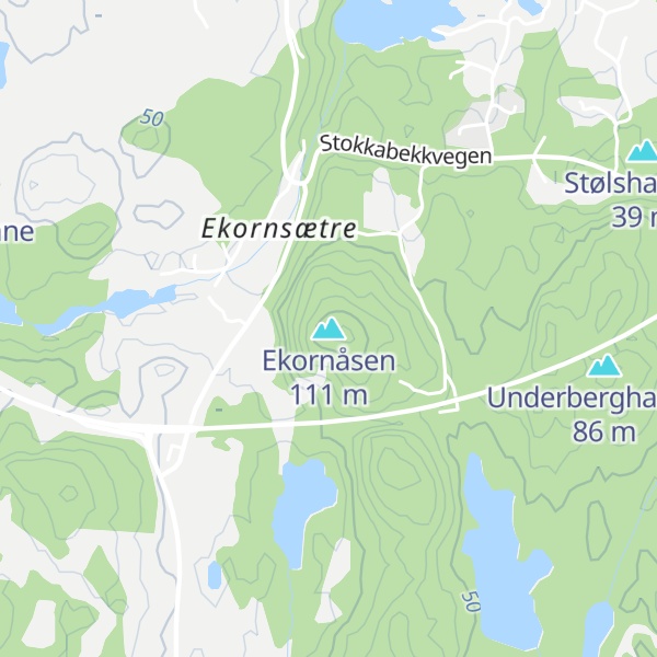 Map of Ekornåsen