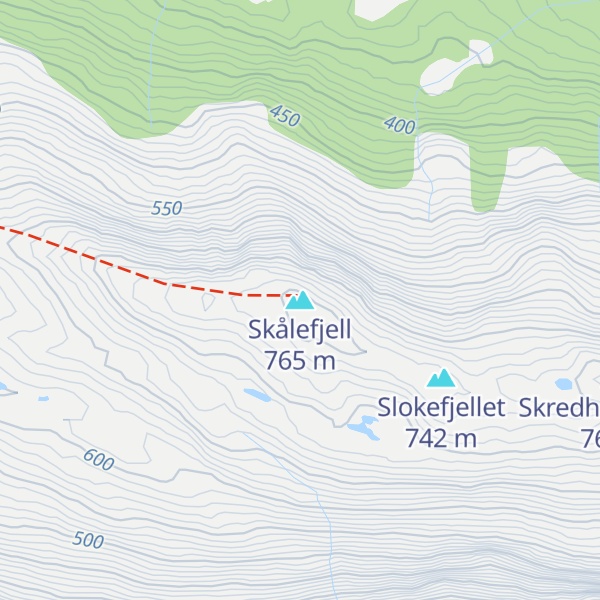 Map of Skålefjell