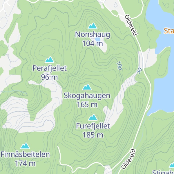 Map of Skogahaugen