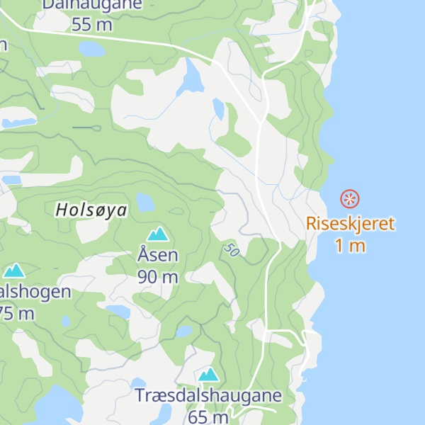 Map of Øyhaugen