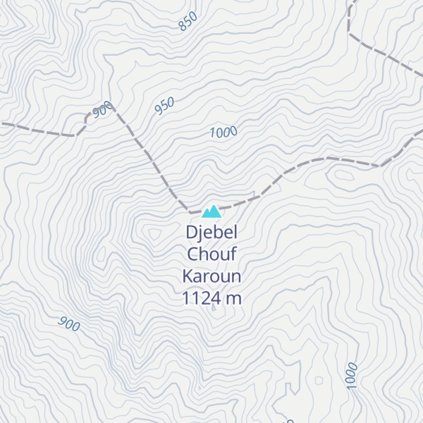 Map of Djebel Chouf Karoun