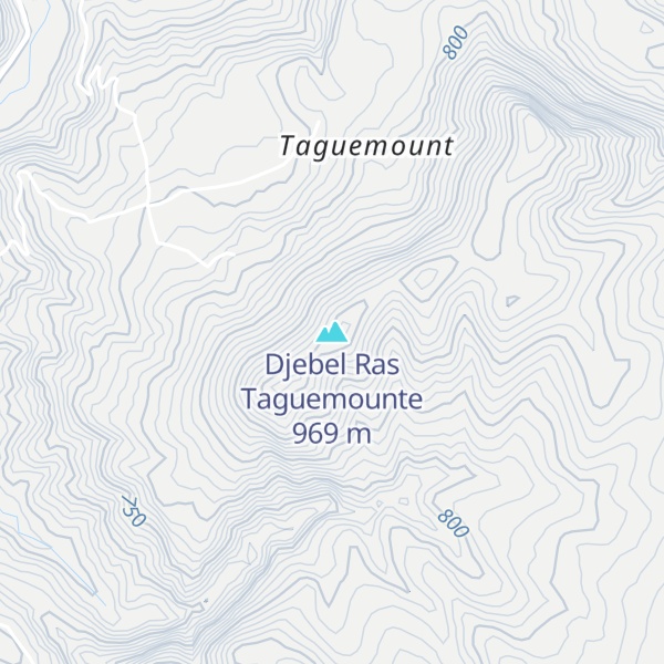 Map of Djebel Ras Taguemounte