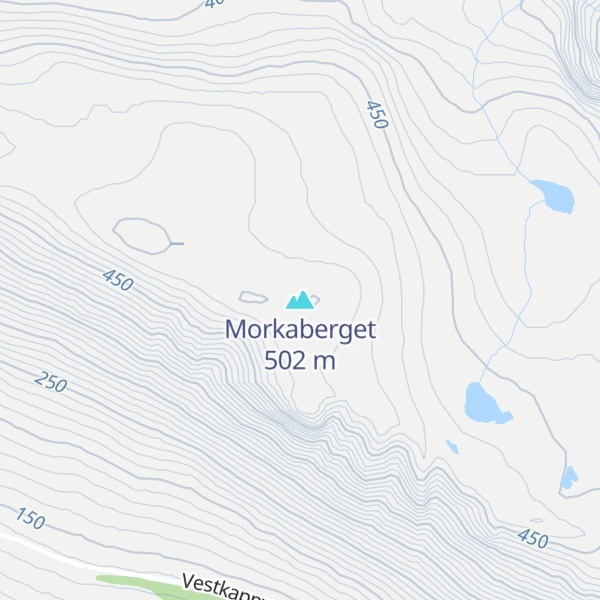 Map of Morkaberget