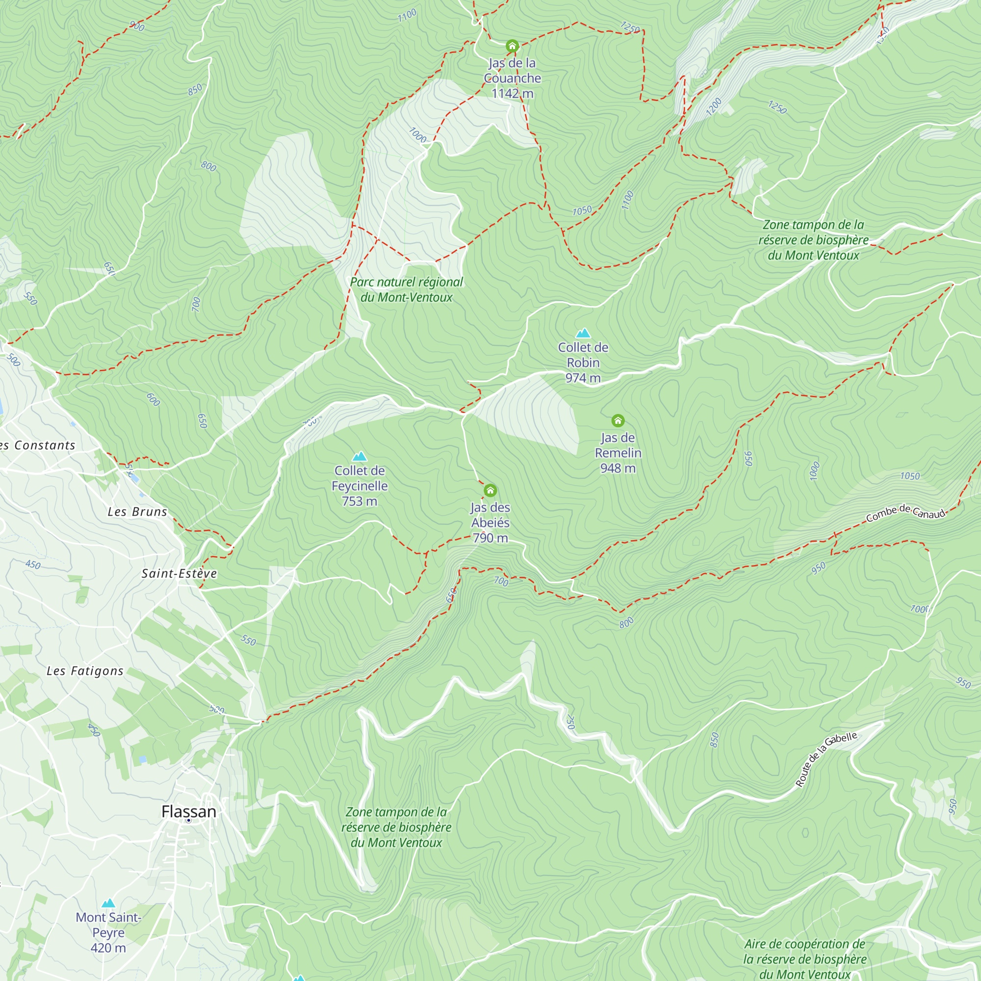 Jas des Abeiés map