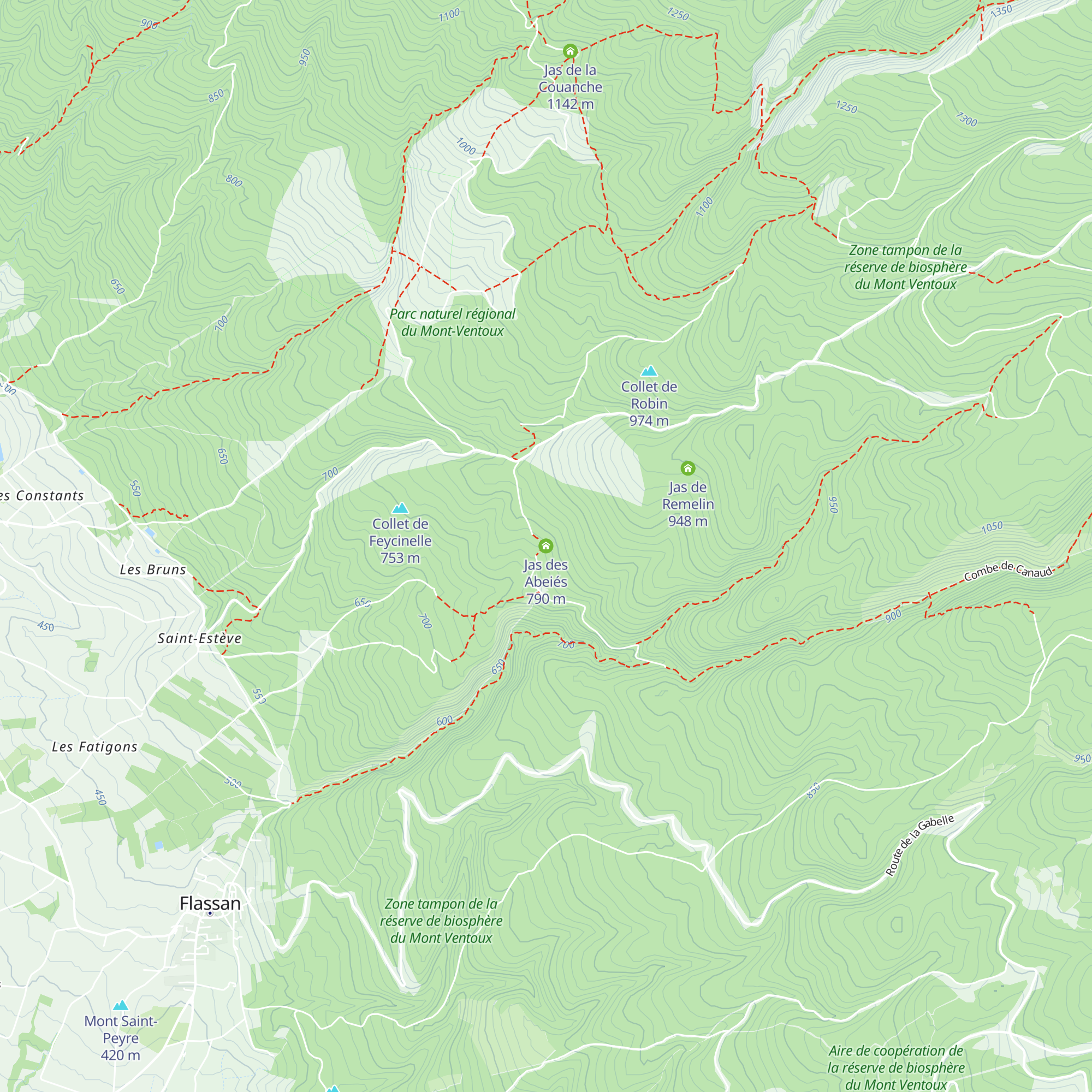 Jas des Abeiés map