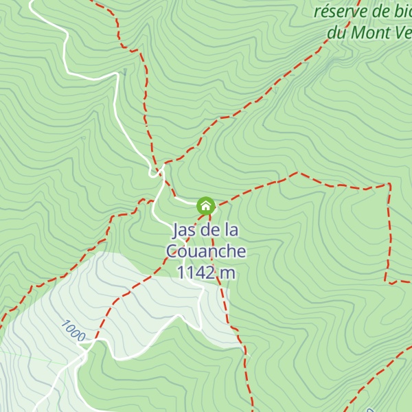 Map of Jas de la Couanche