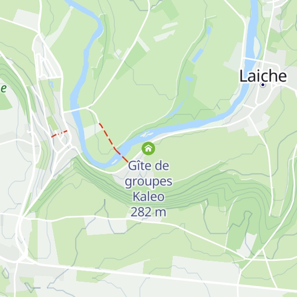 Map of Gîte de groupes Kaleo