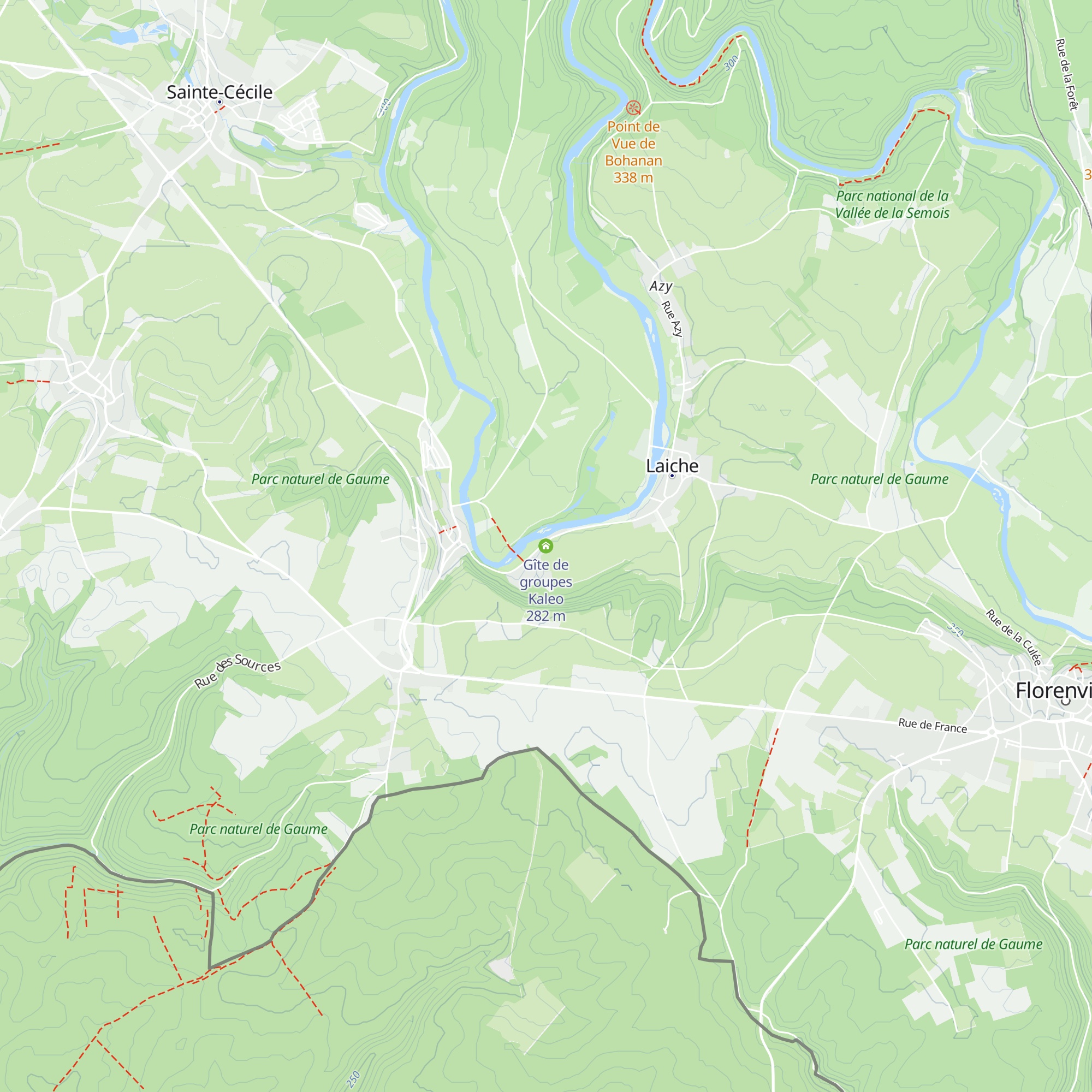 Gîte de groupes Kaleo map