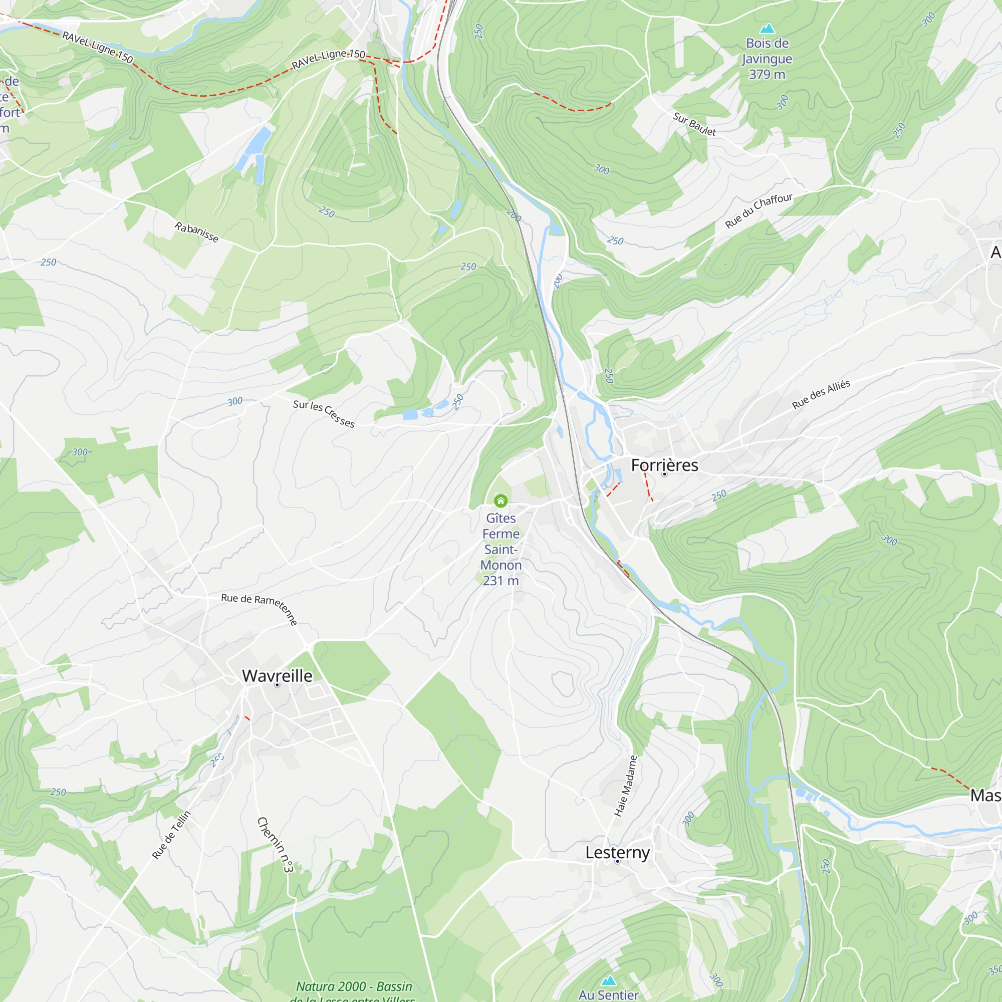 Gîtes Ferme Saint-Monon map