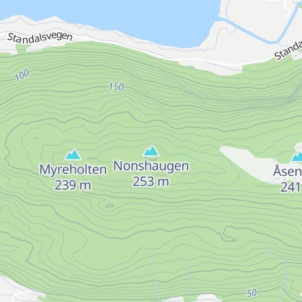 Map of Nonshaugen