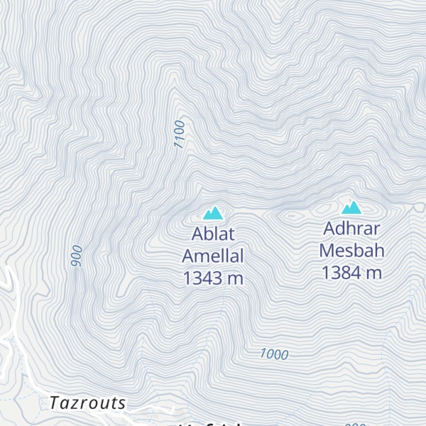 Map of Ablat Amellal