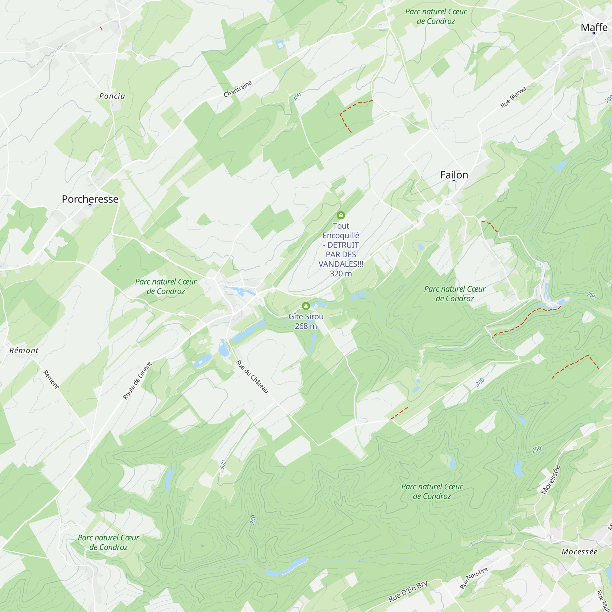 Gîte Sirou map