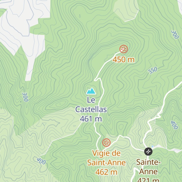 Map of Le Castellas