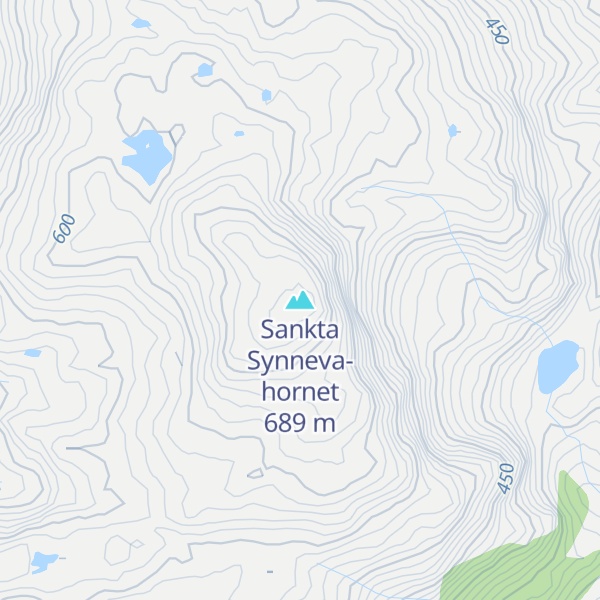 Map of Sankta Synneva-hornet
