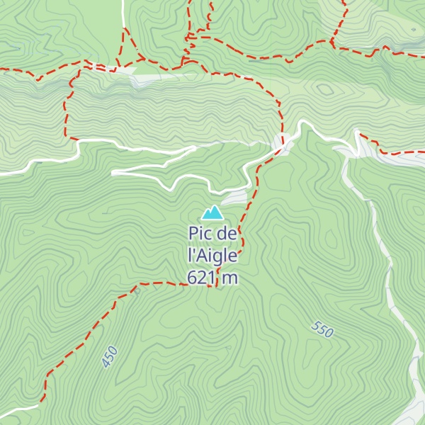Map of Pic de l'Aigle