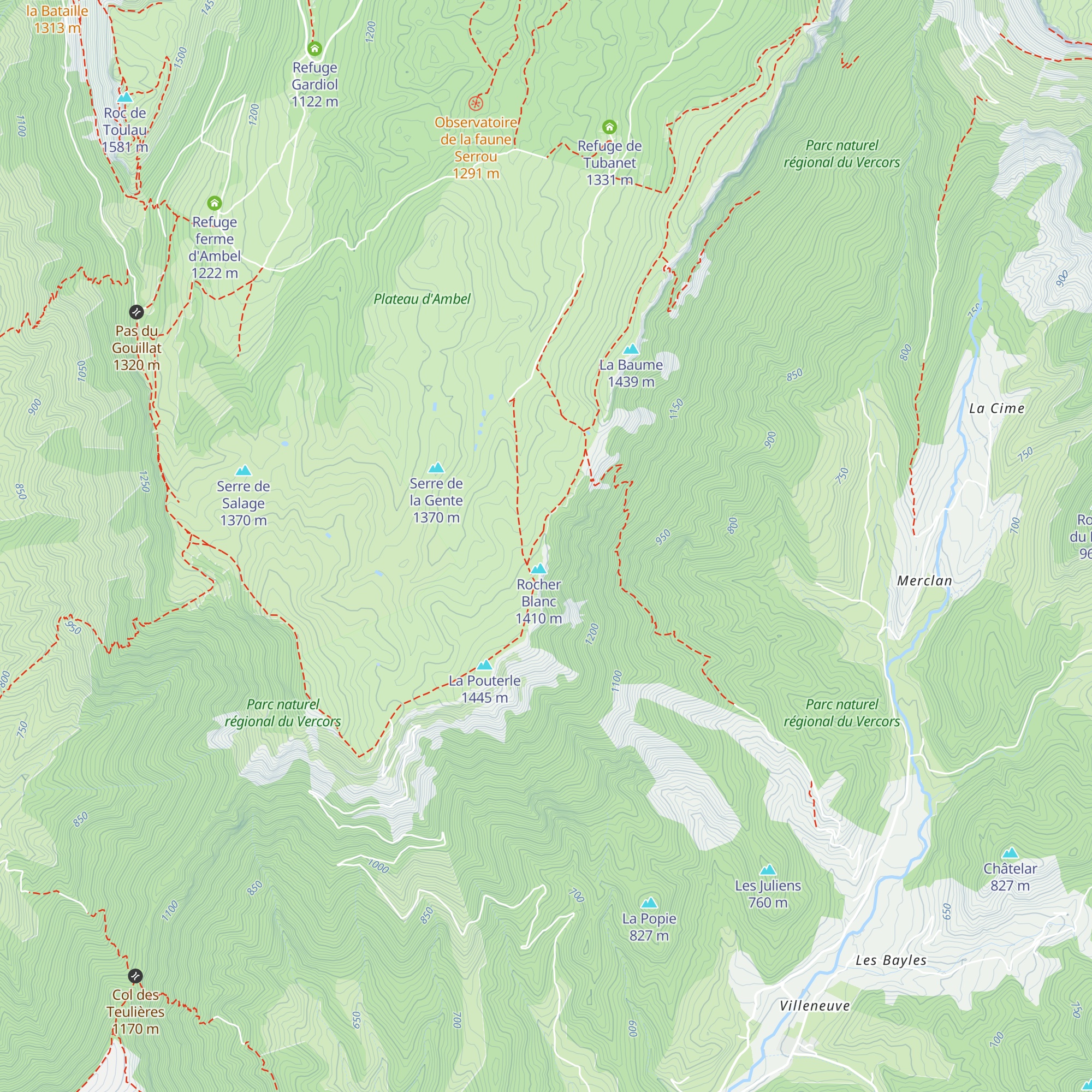 Chalet de Berger Saint-Julien map