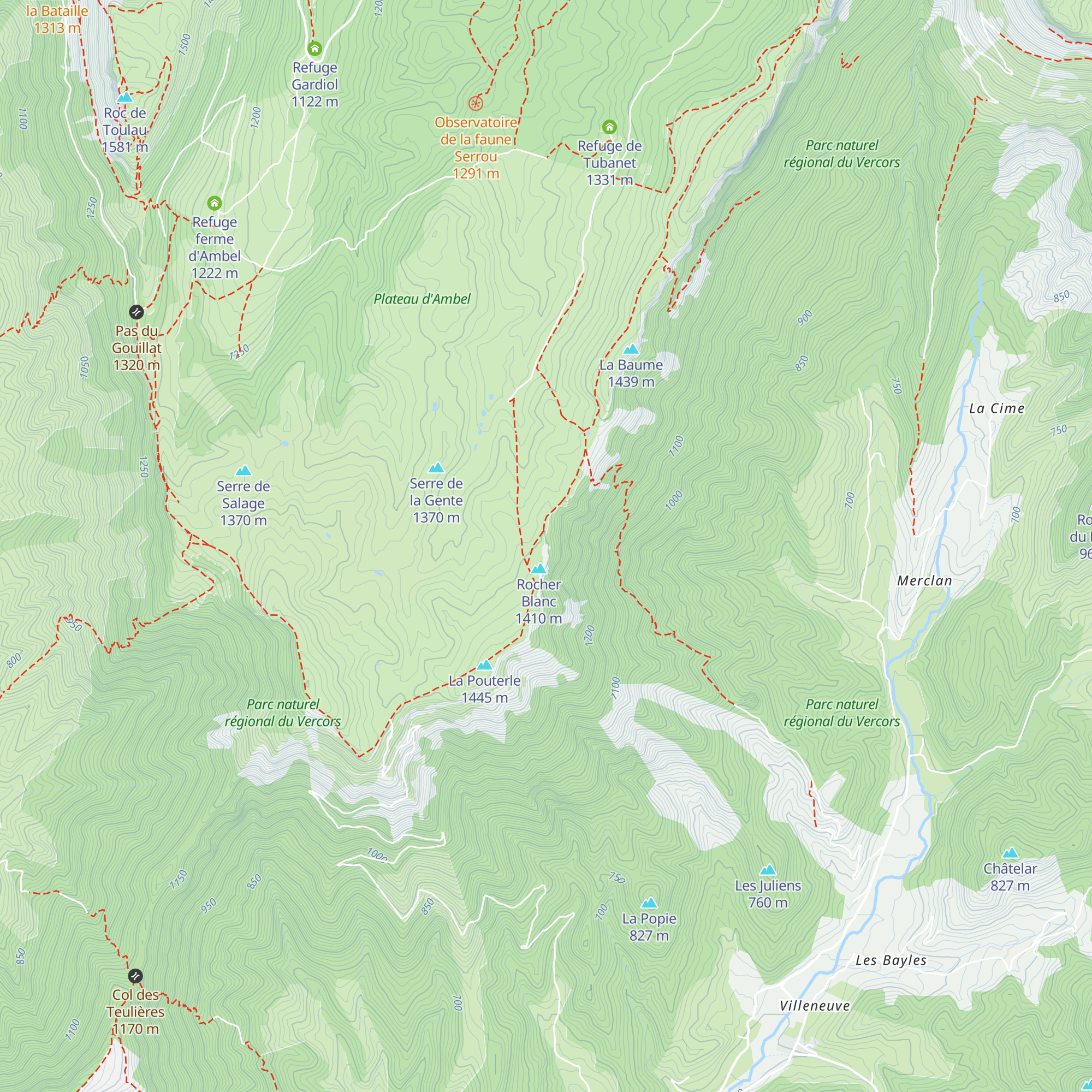 Chalet de Berger Saint-Julien map