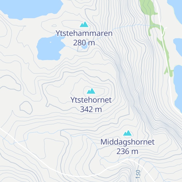 Map of Ytstehornet