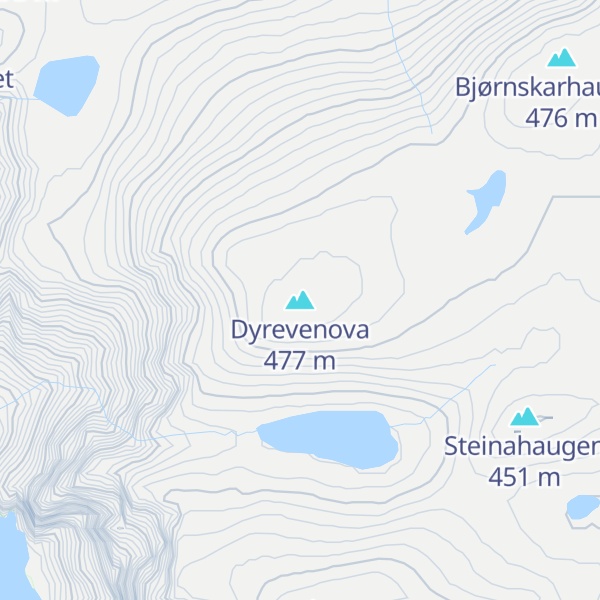 Map of Dyrevenova