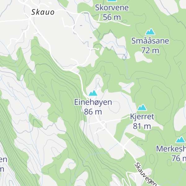 Map of Einehøyen