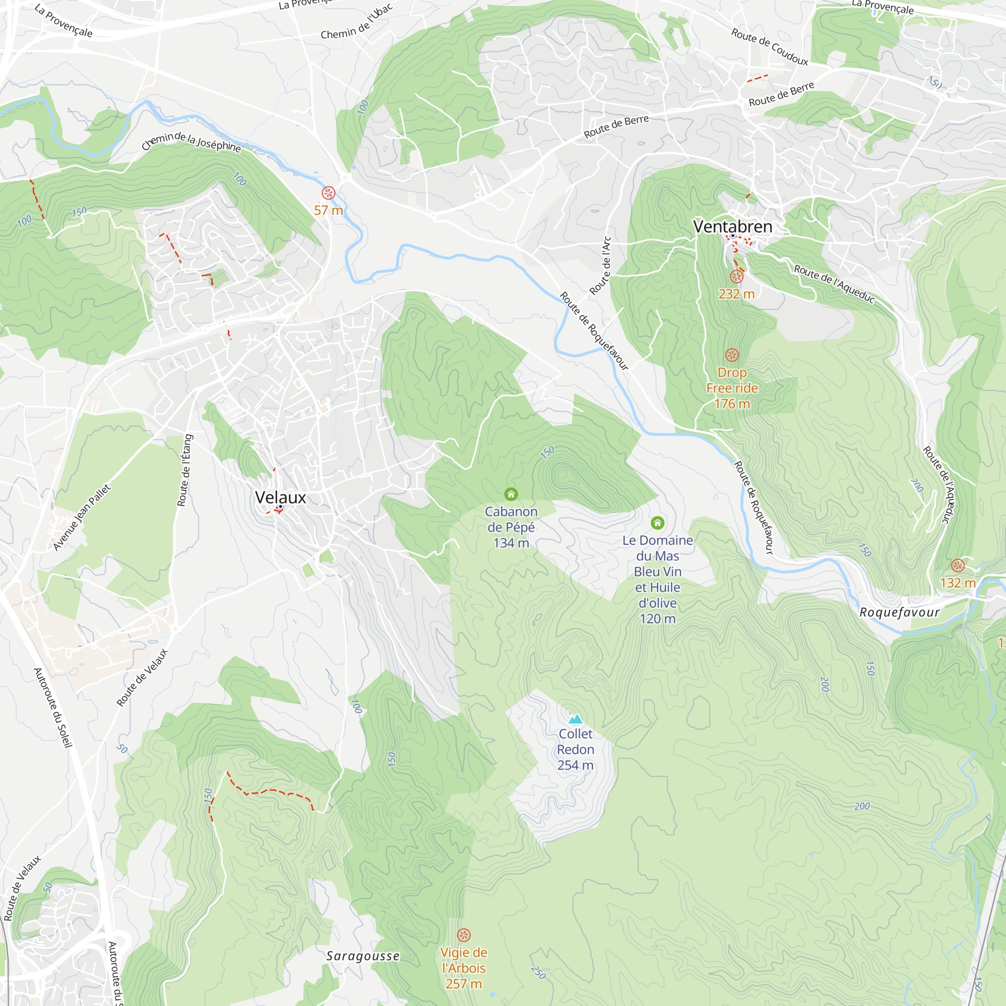 Cabanon de Jesus map