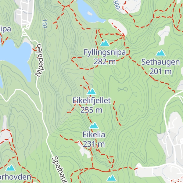 Map of Eikelifjellet
