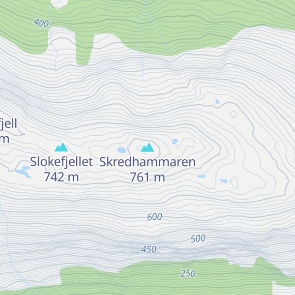 Map of Skredhammaren