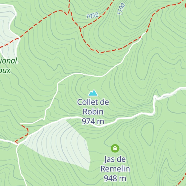 Map of Collet de Robin