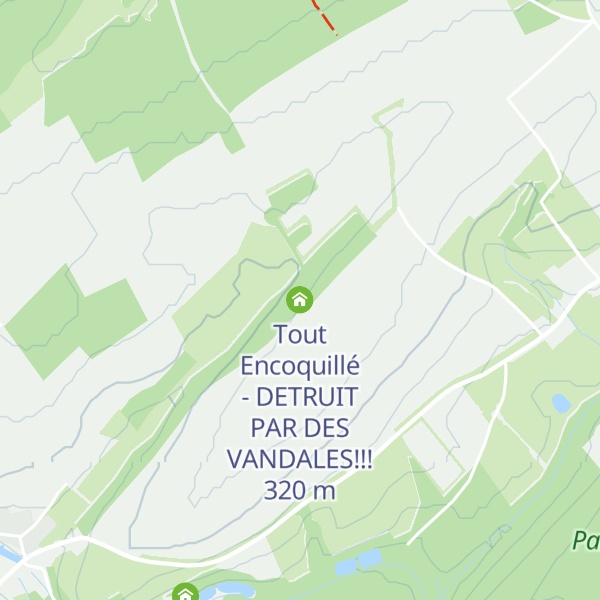 Map of Tout Encoquillé - DETRUIT PAR DES VANDALES!!!