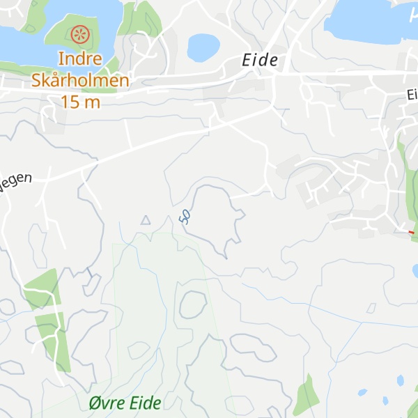 Map of Løbergshaugen