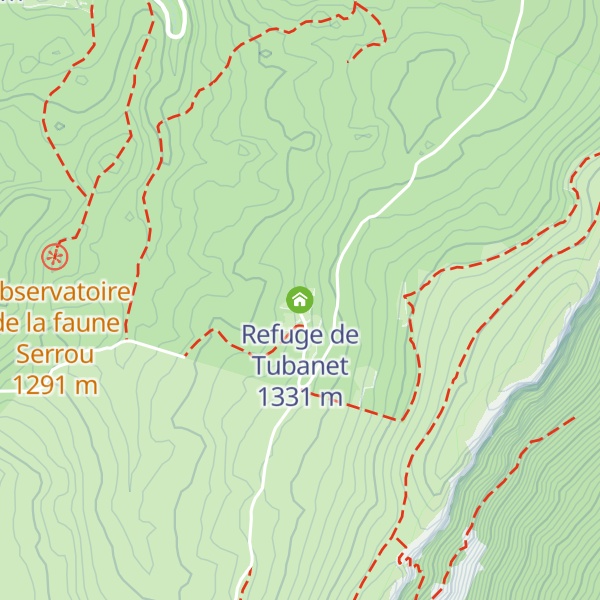 Map of Refuge de Tubanet