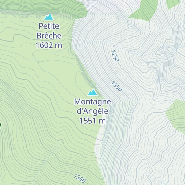 Map of Montagne d'Angèle
