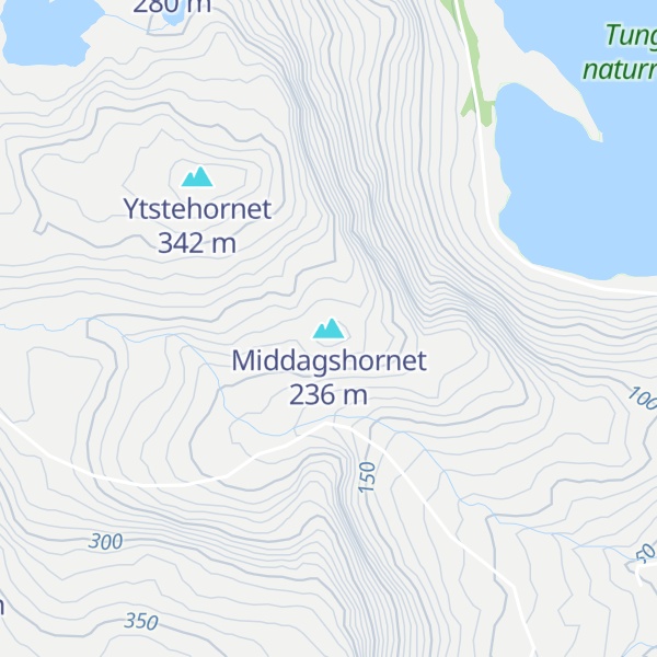 Map of Middagshornet