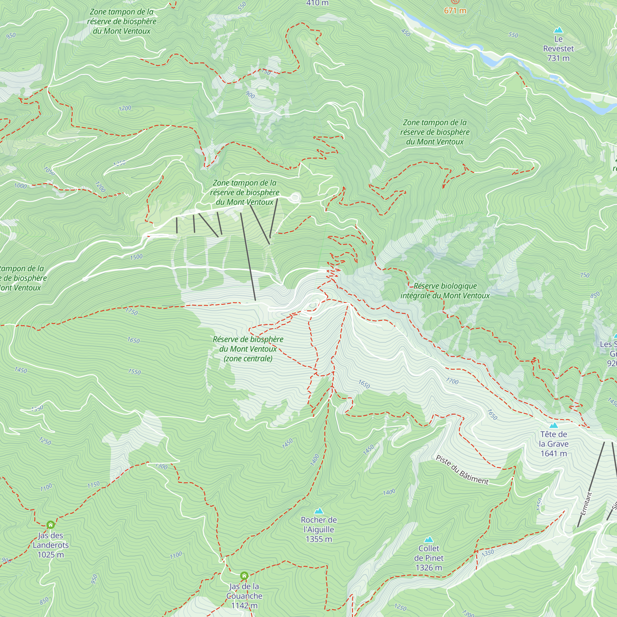 Observatoire du Mont Ventoux map
