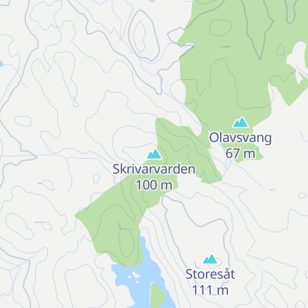 Map of Skrivarvarden