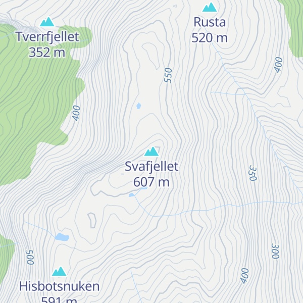 Map of Svafjellet