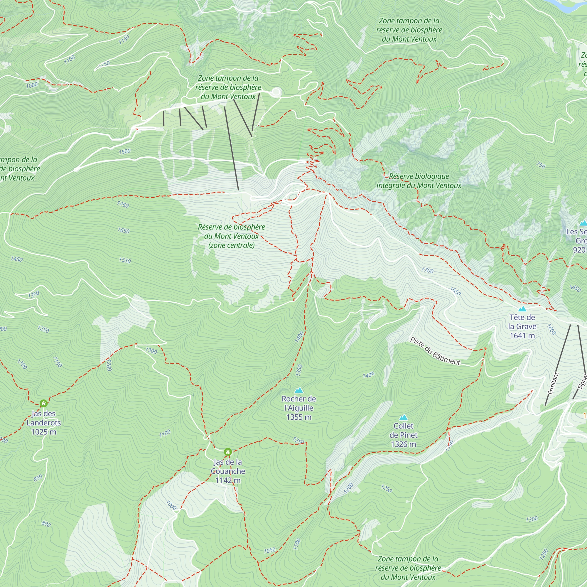 Jas des Pèlerins map