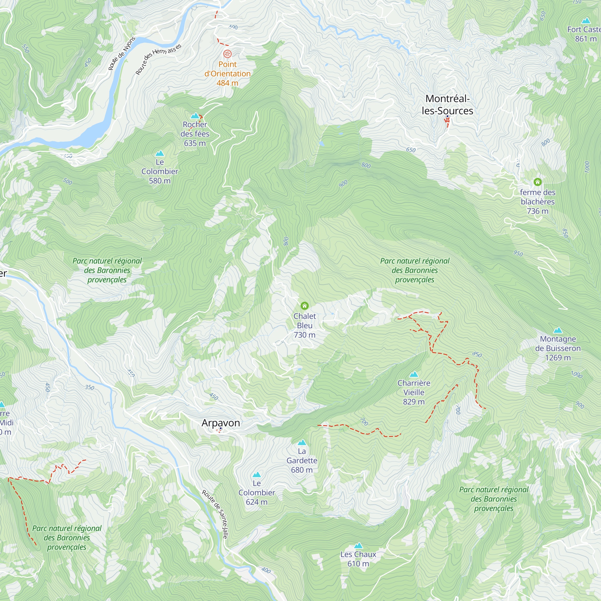 Le Ranch map