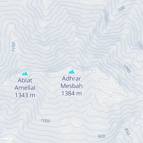 Map of Adhrar Mesbah